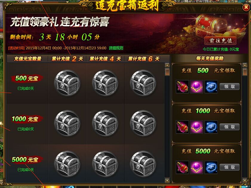 YY《龙破九天》连充宝箱返利4.23-4.28