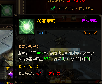 九阴绝学葵花宝典技能激活方法