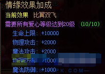 皇图比翼双飞属性介绍 比翼双飞属性说明