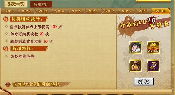 镇魂街VIP10特权