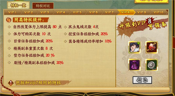 镇魂街VIP8特权